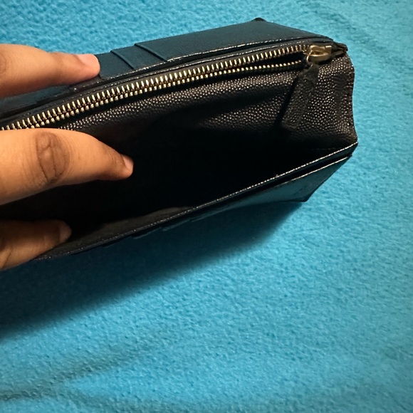Saint Laurent Continental Grained Leather Wallet in EUC - Picture 3 of 5